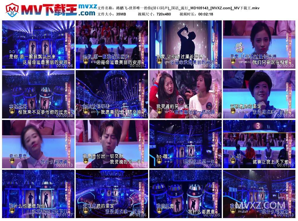 路鹏飞-世界唯一的你(异口同声)_国语_流行_MD105143